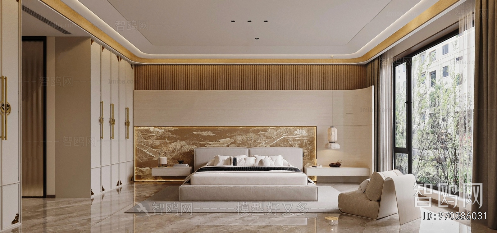 New Chinese Style Bedroom