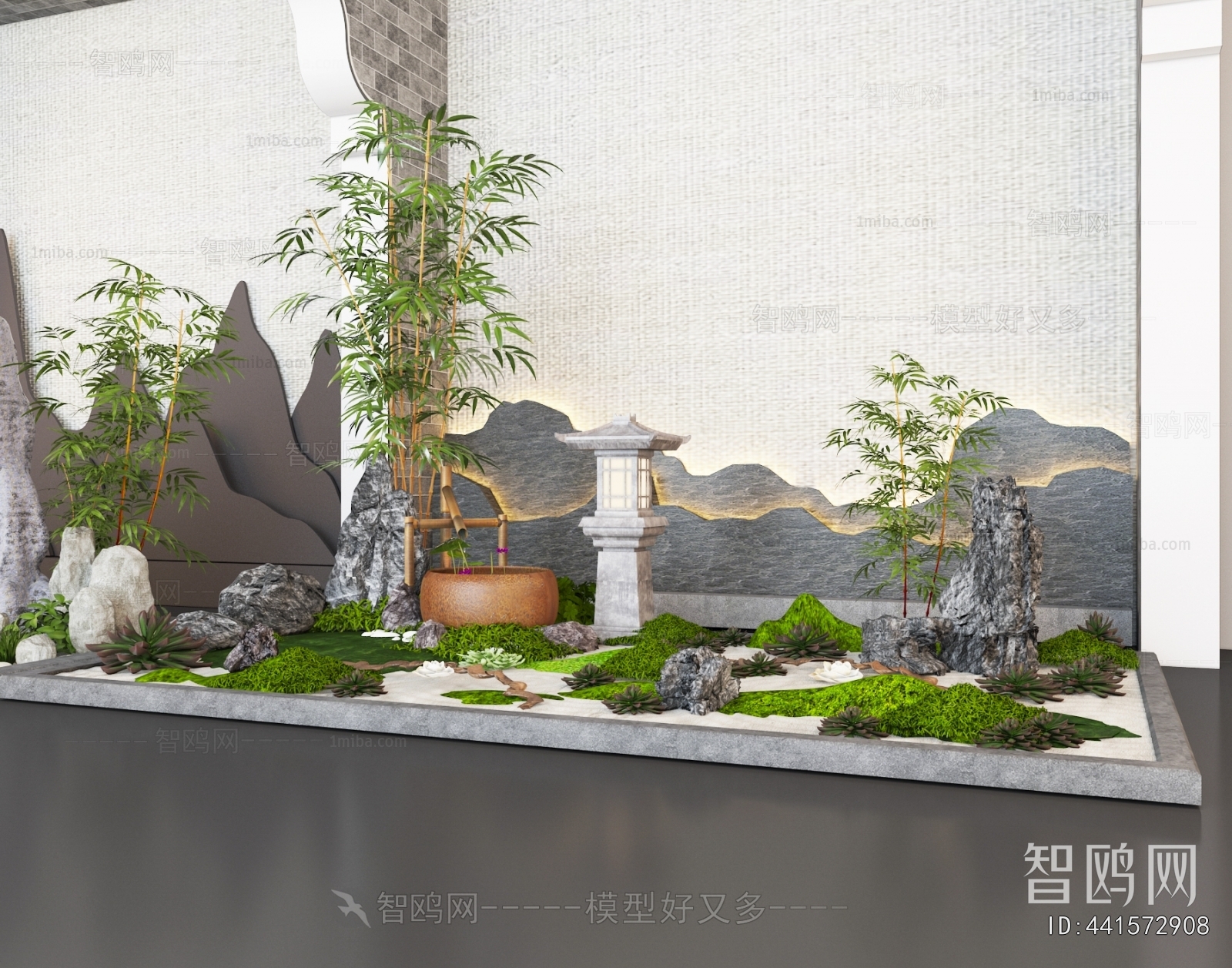 New Chinese Style Plant Landscaping