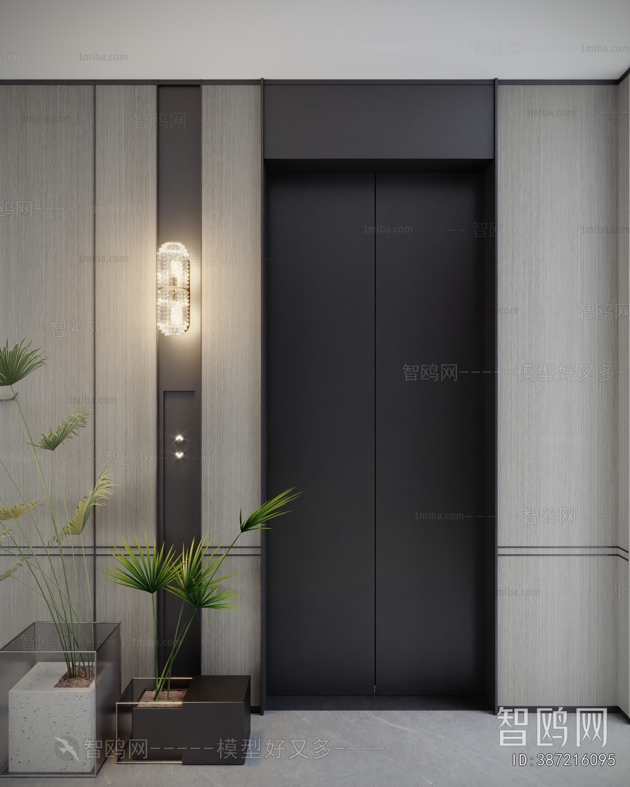 Modern Office Elevator Hall