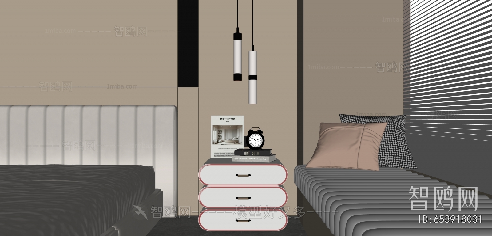 Modern Bedside Cupboard