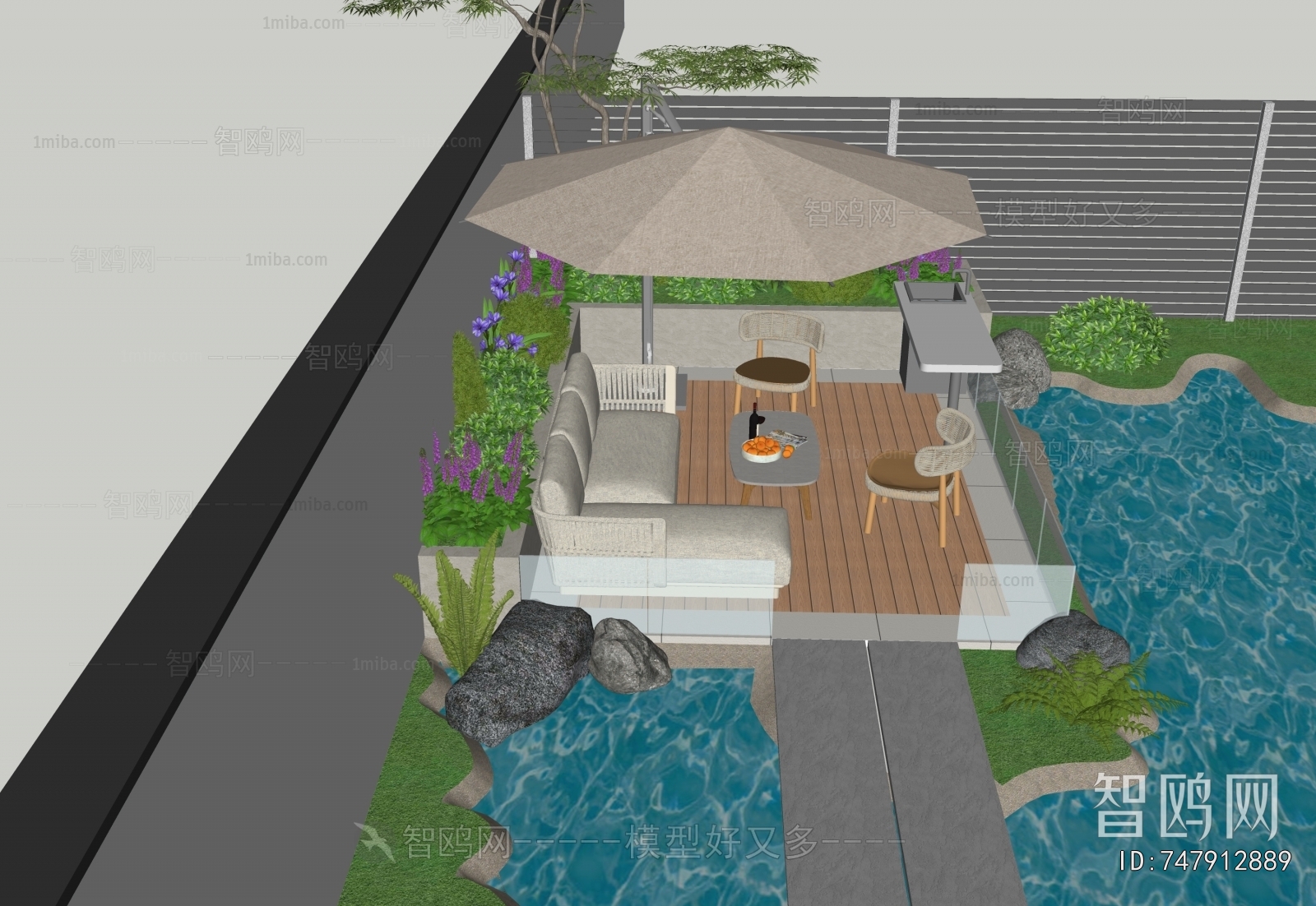 Modern Courtyard/landscape