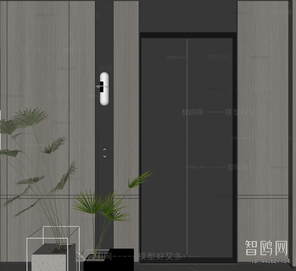 Modern Office Elevator Hall