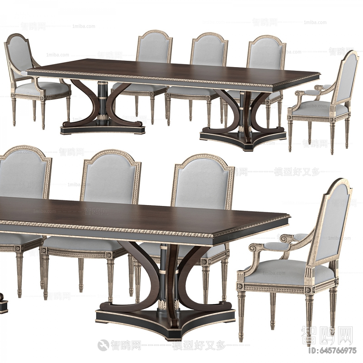 French Style Dining Table And Chairs