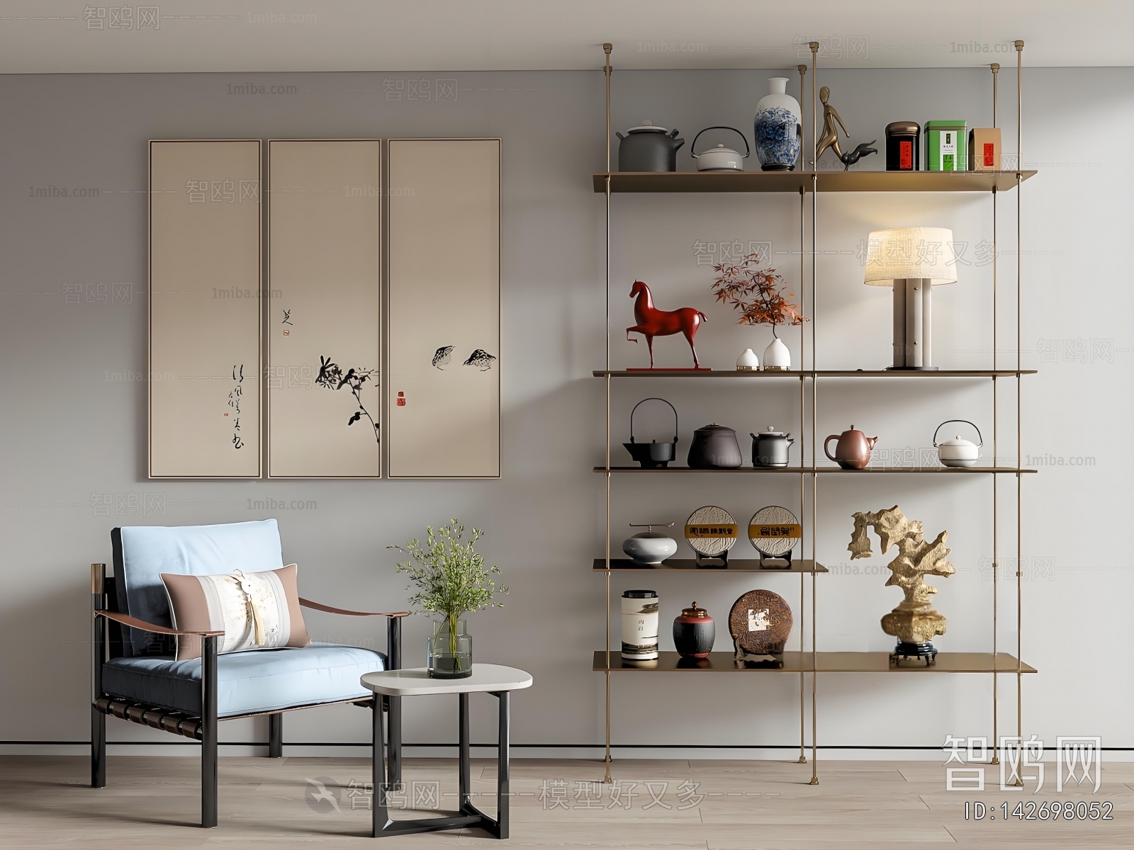 New Chinese Style Lounge Chair