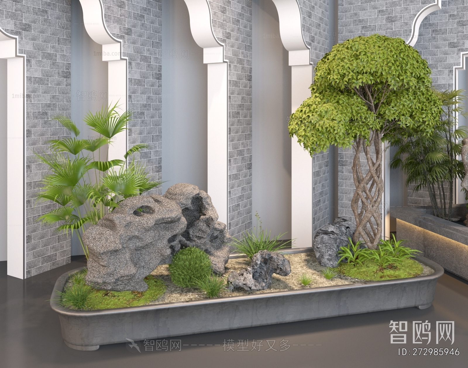 New Chinese Style Plant Landscaping