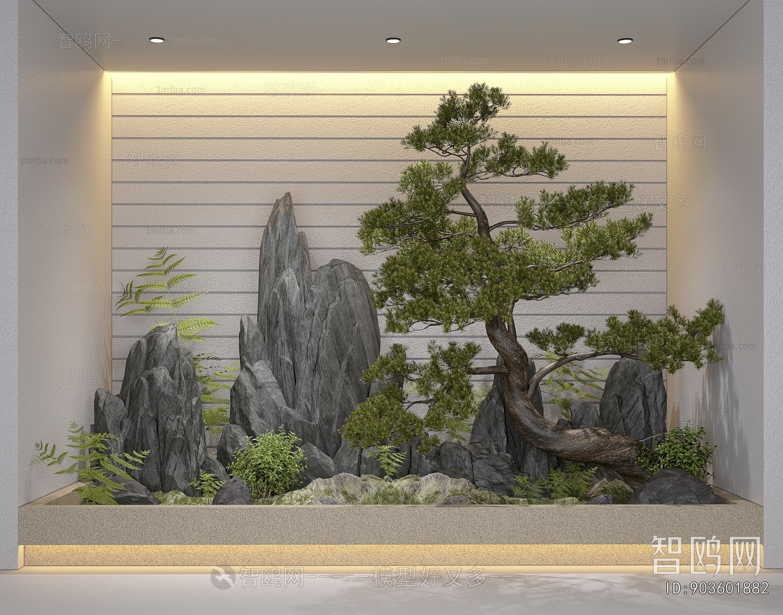 New Chinese Style Plant Landscaping