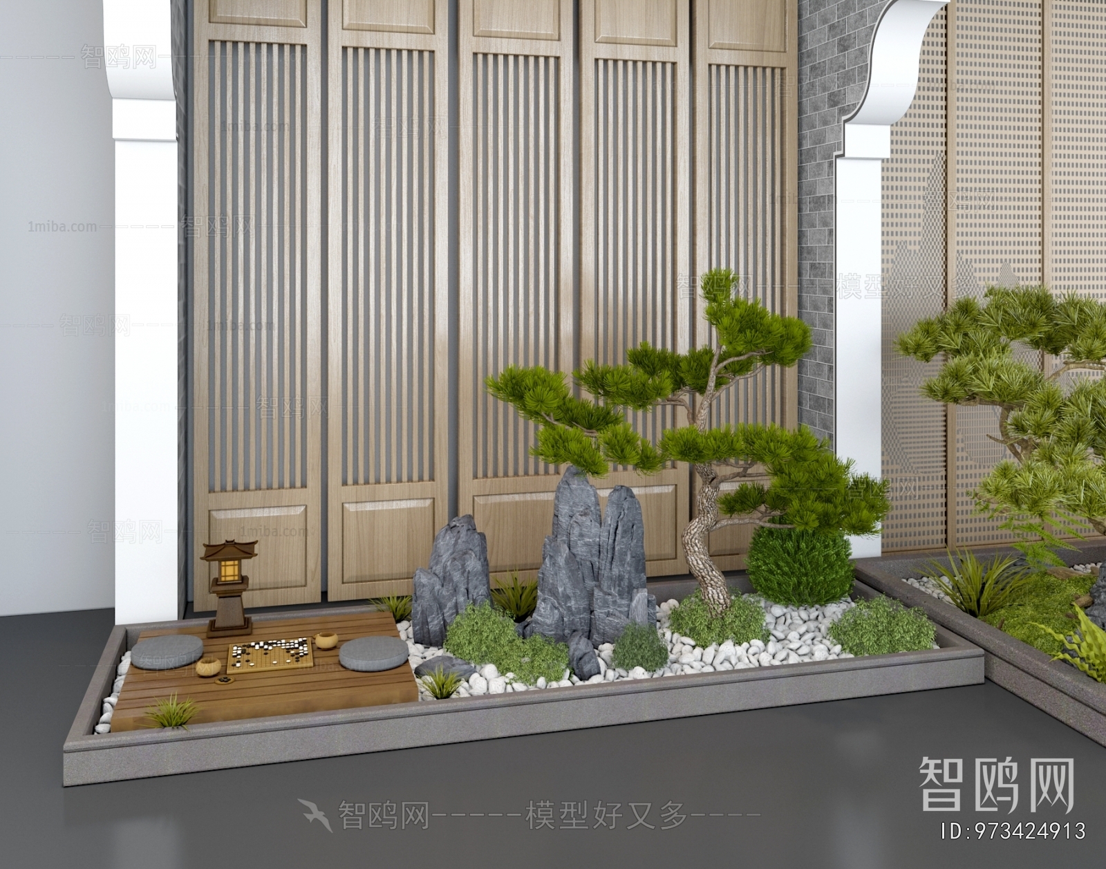 New Chinese Style Plant Landscaping