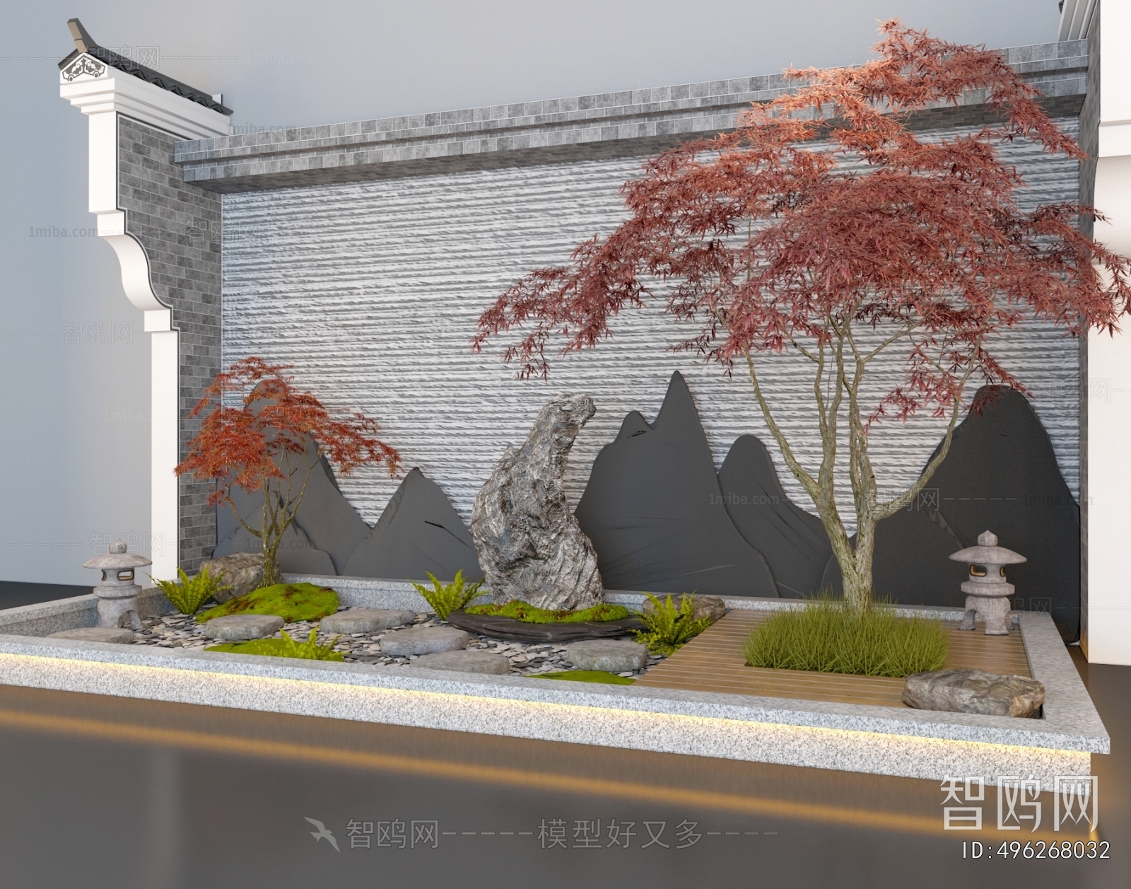 New Chinese Style Plant Landscaping