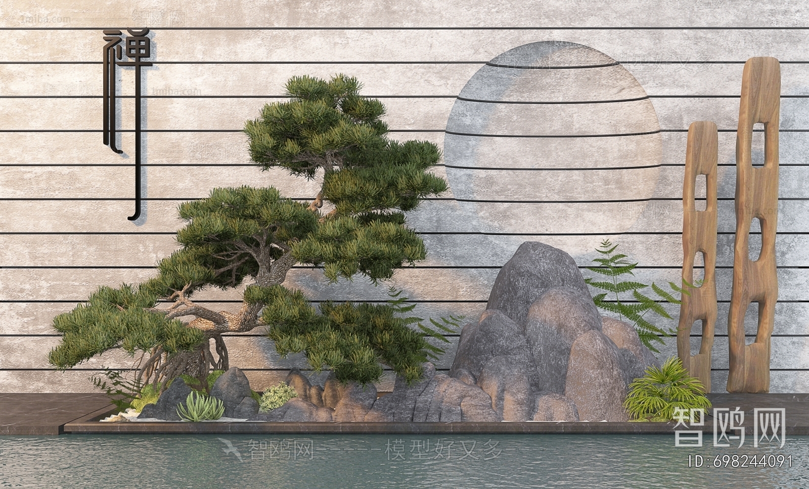 New Chinese Style Plant Landscaping