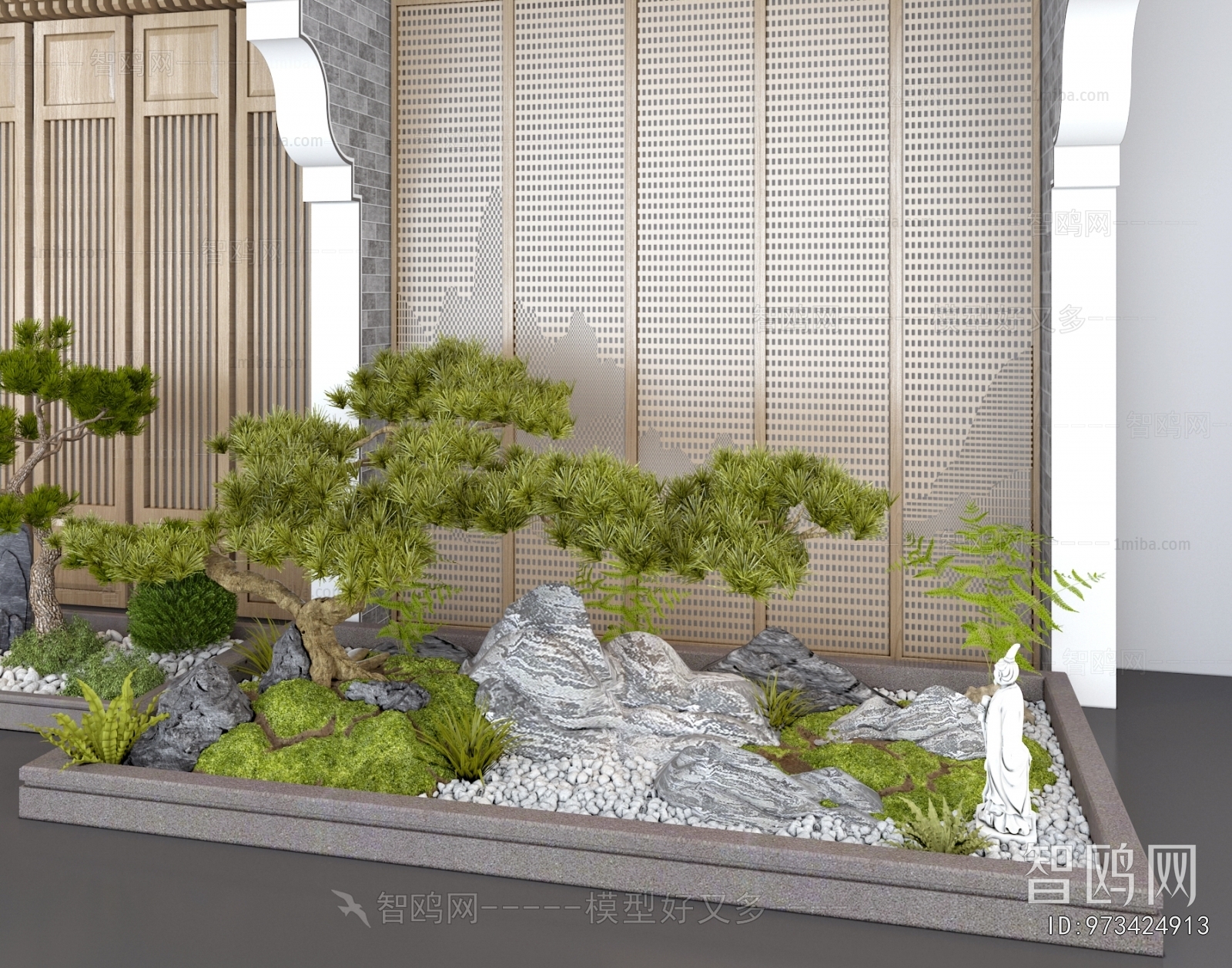 New Chinese Style Plant Landscaping