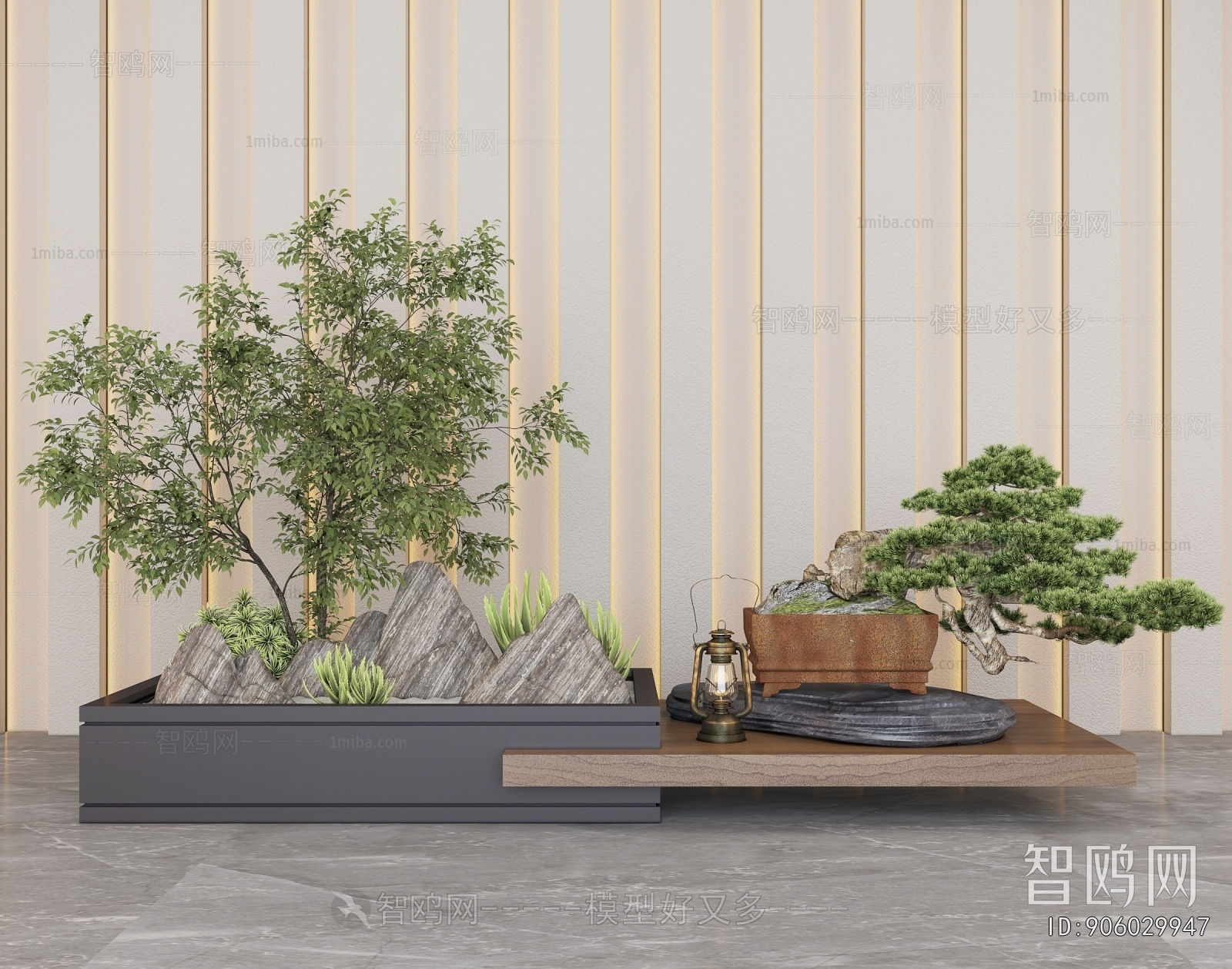 New Chinese Style Plant Landscaping