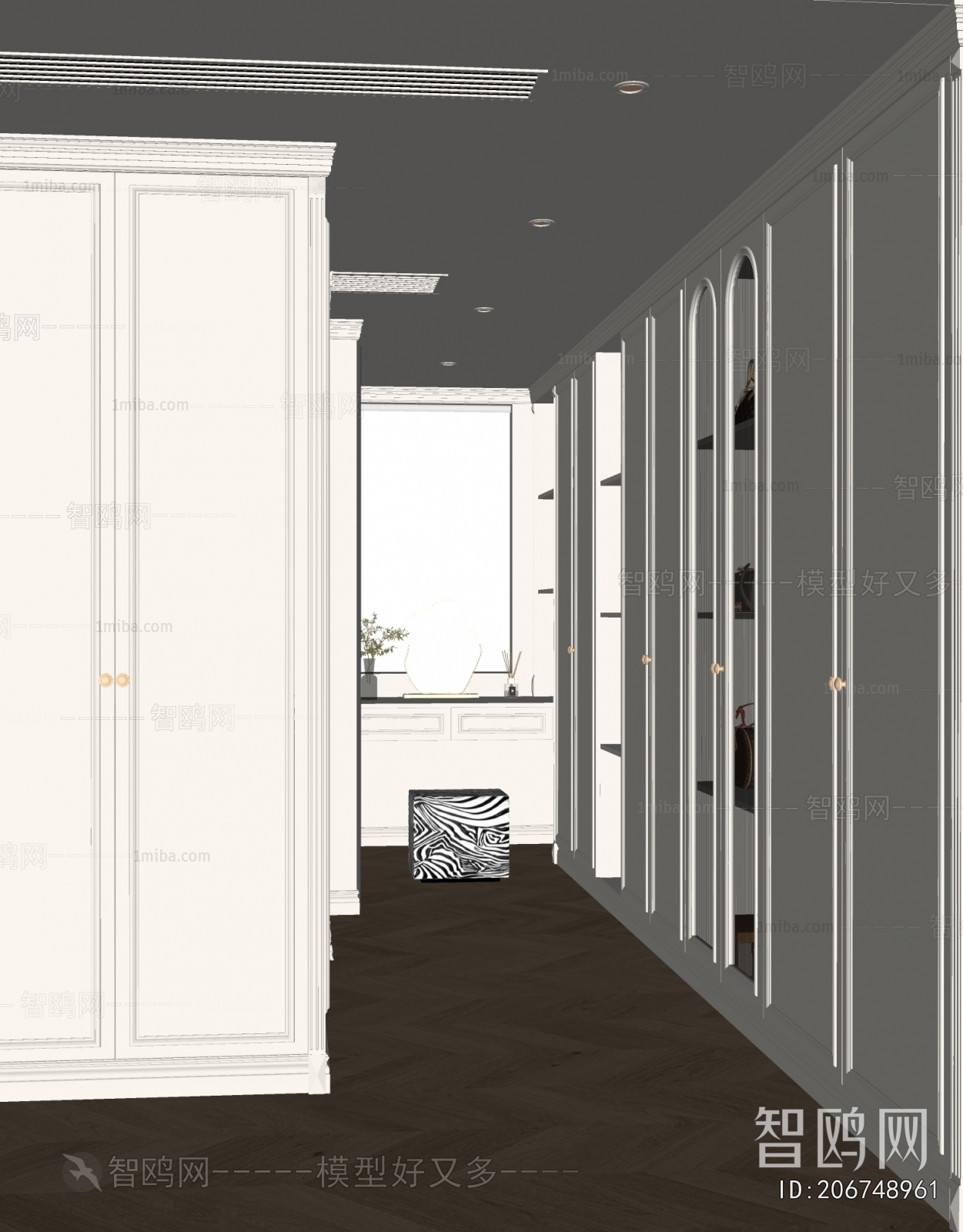 French Style Clothes Storage Area