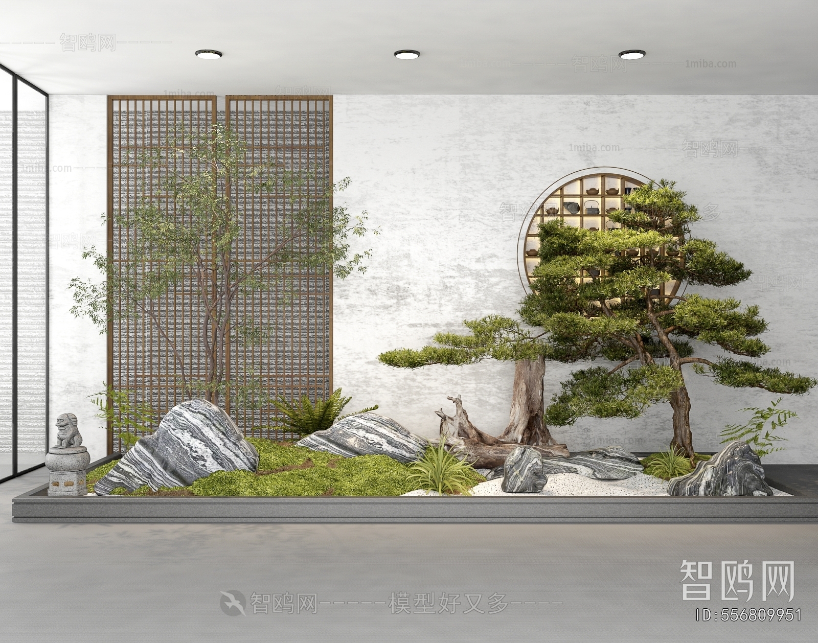 New Chinese Style Plant Landscaping