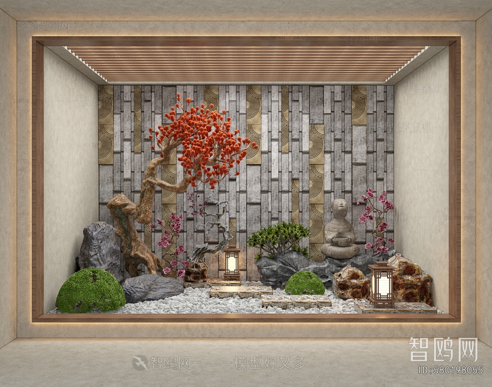 New Chinese Style Plant Landscaping