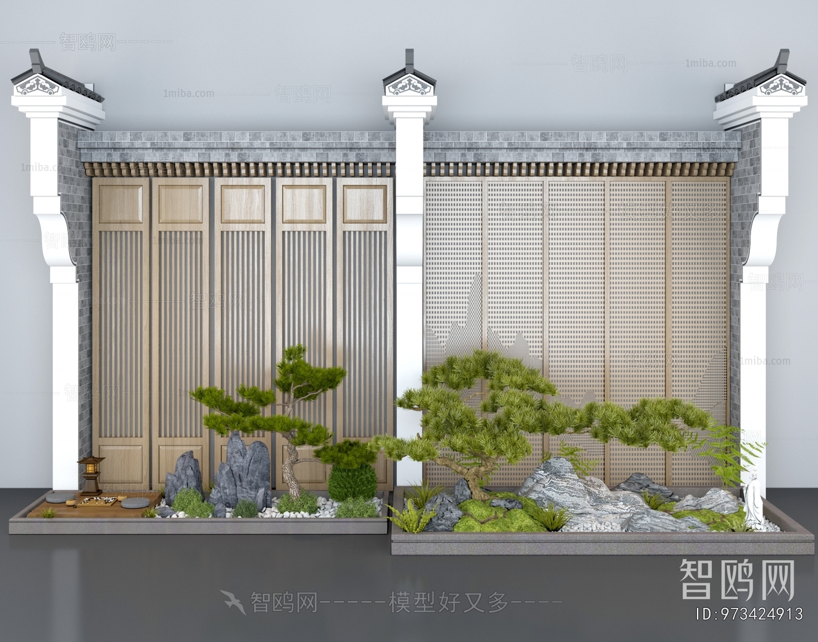 New Chinese Style Plant Landscaping