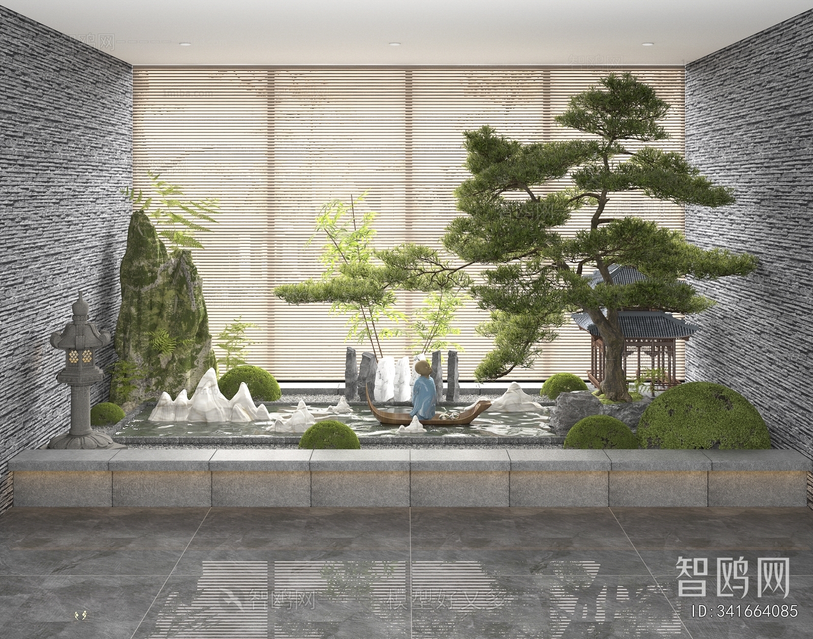 New Chinese Style Plant Landscaping