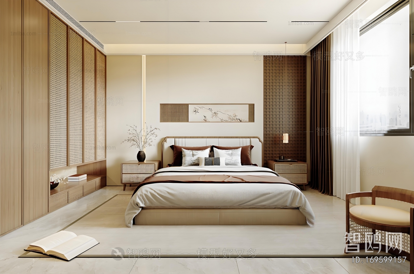 New Chinese Style Bedroom