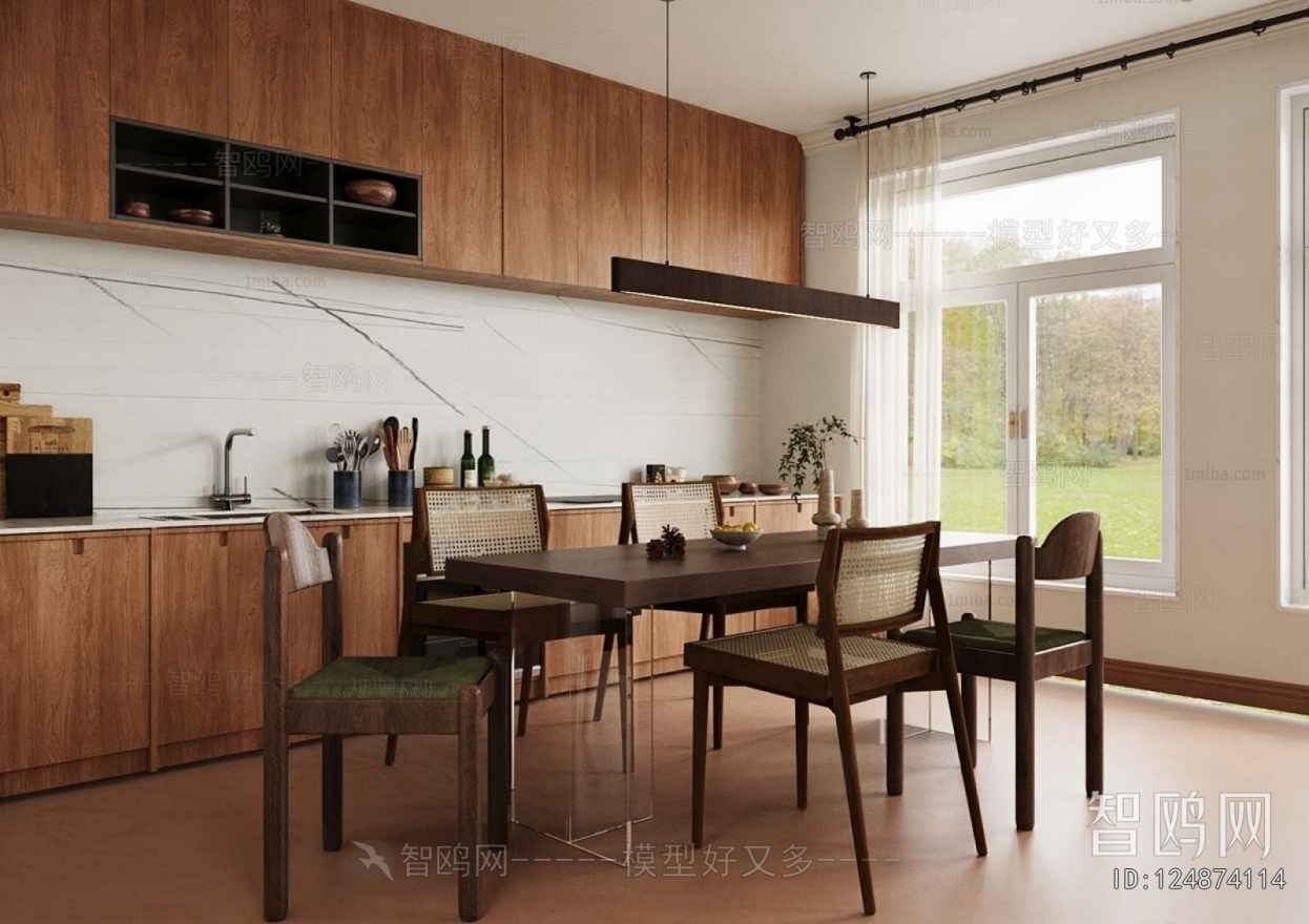 Wabi-sabi Style Dining Room