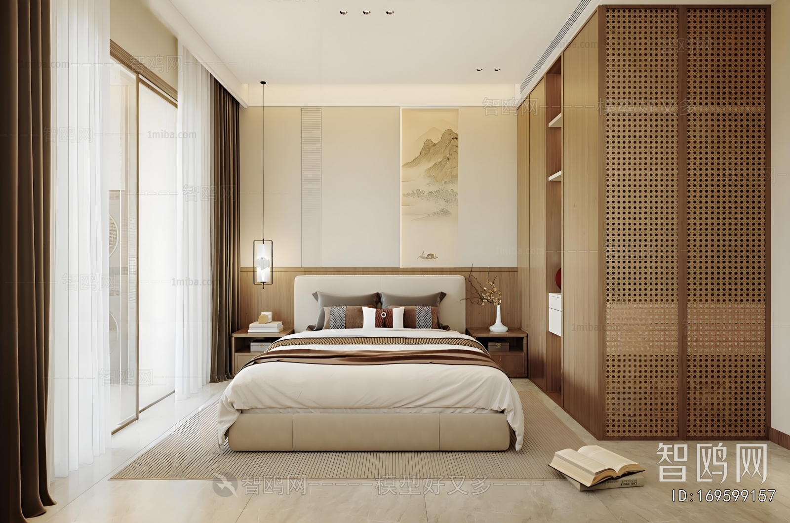 New Chinese Style Bedroom