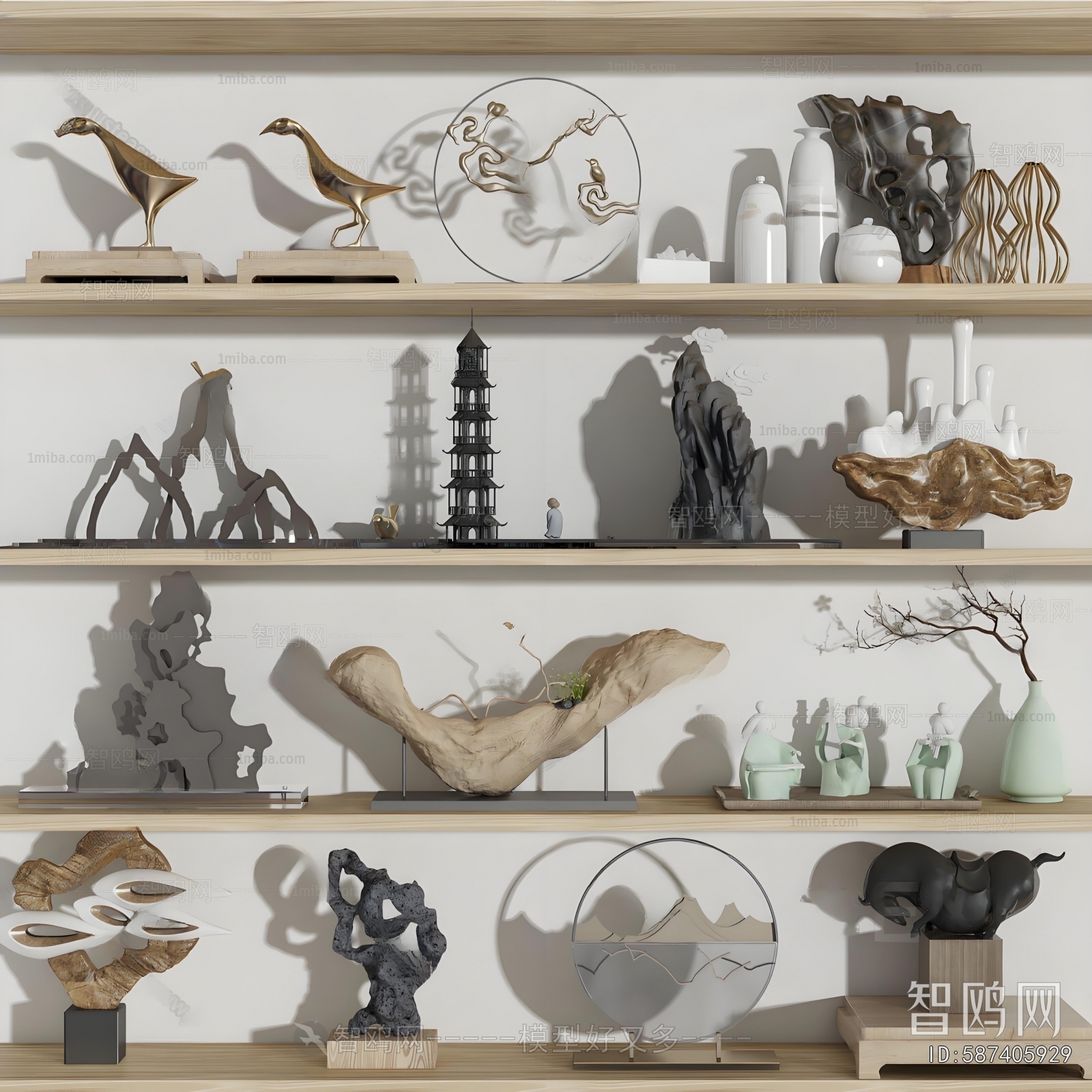 New Chinese Style Decorative Set