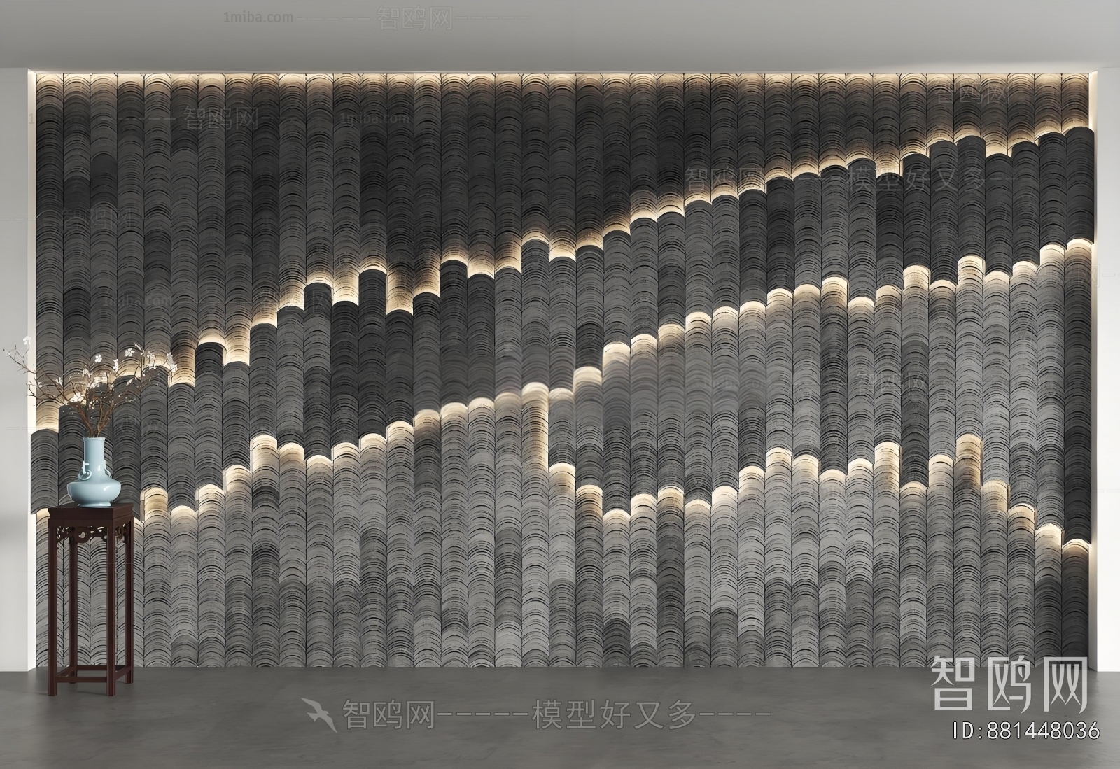 New Chinese Style TV Wall