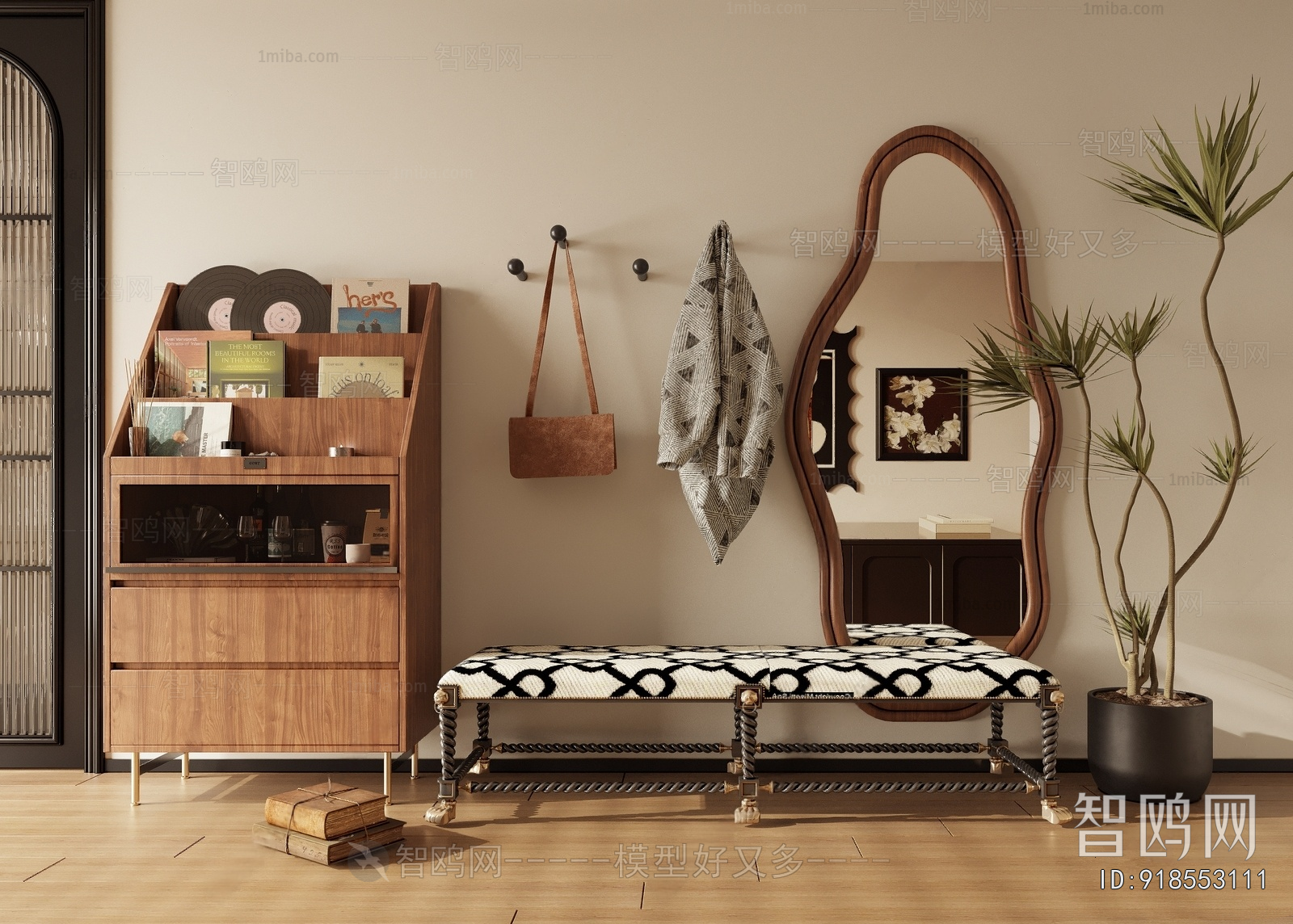 Modern Stool For Changing Shoes