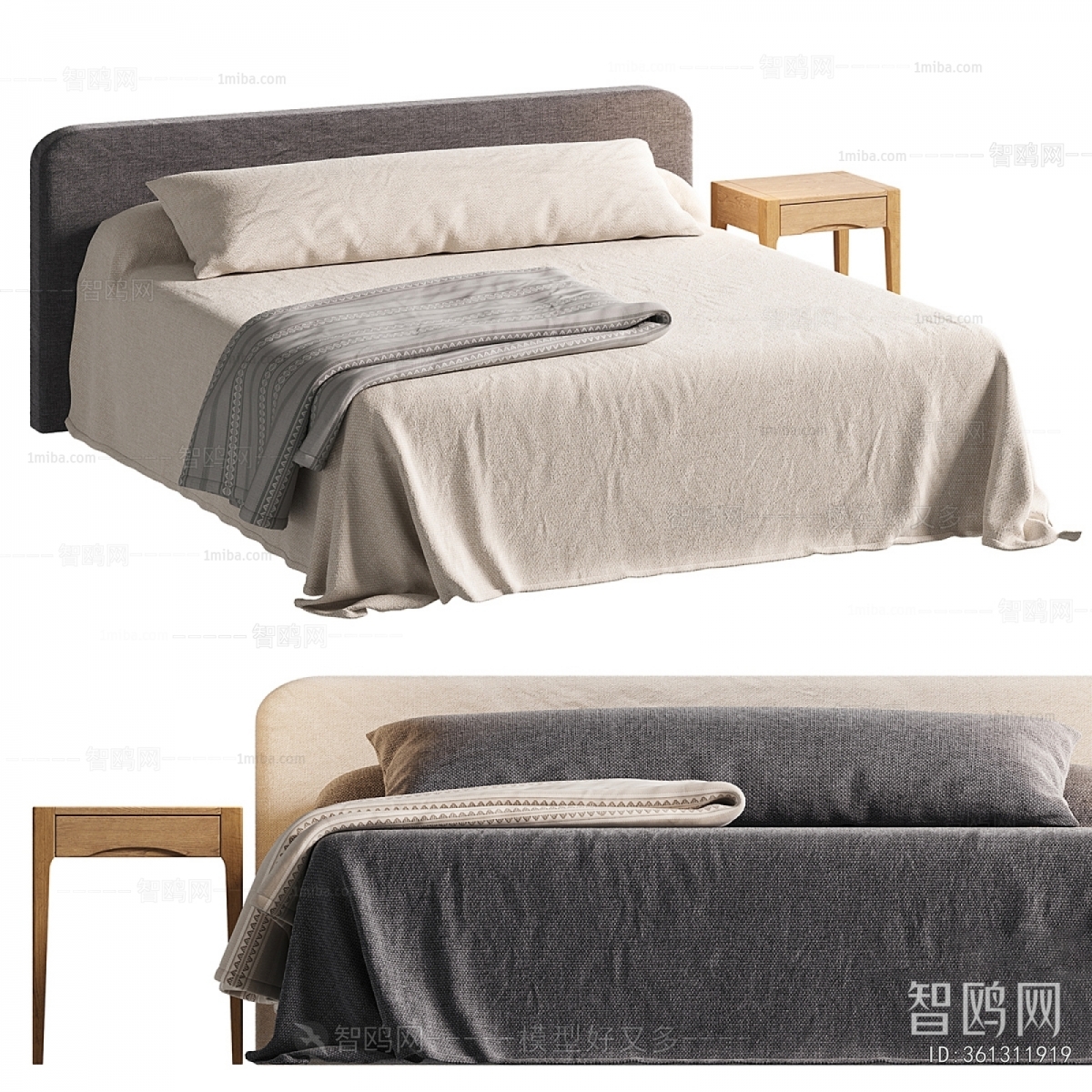 Nordic Style Double Bed