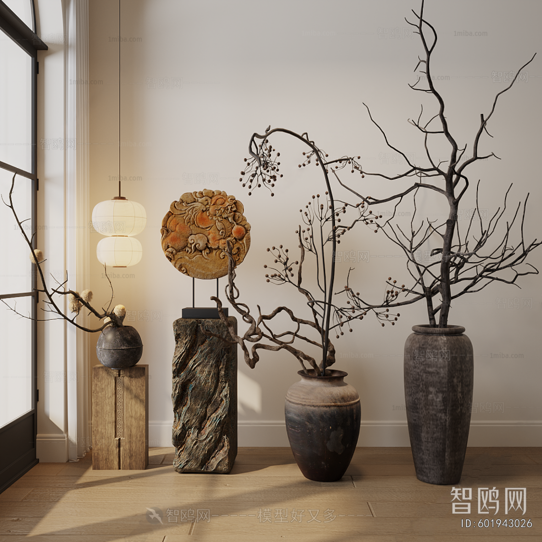 Wabi-sabi Style Dried Branch