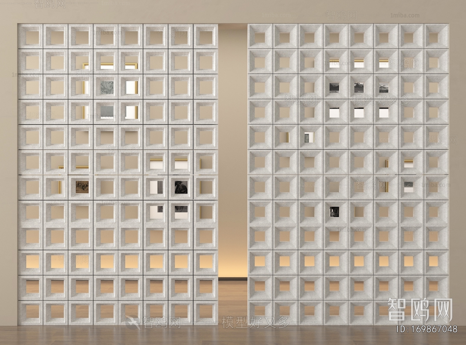 Modern Cement Brick Screen Partition