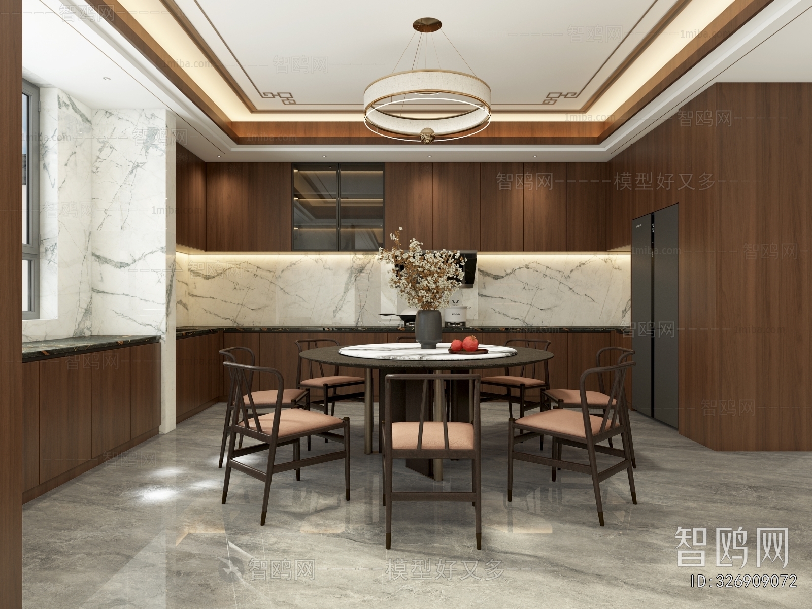 New Chinese Style Dining Room