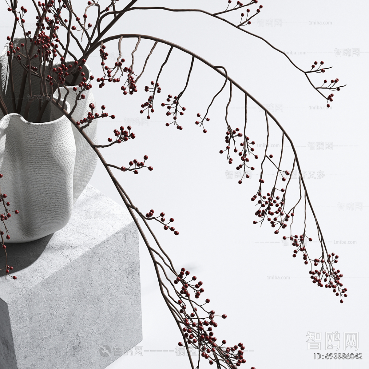 Wabi-sabi Style Dried Branch