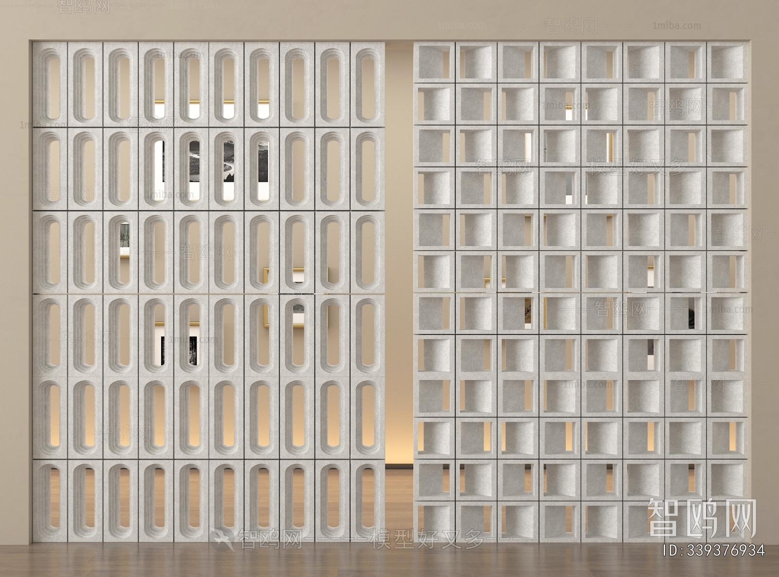Modern Cement Brick Screen Partition