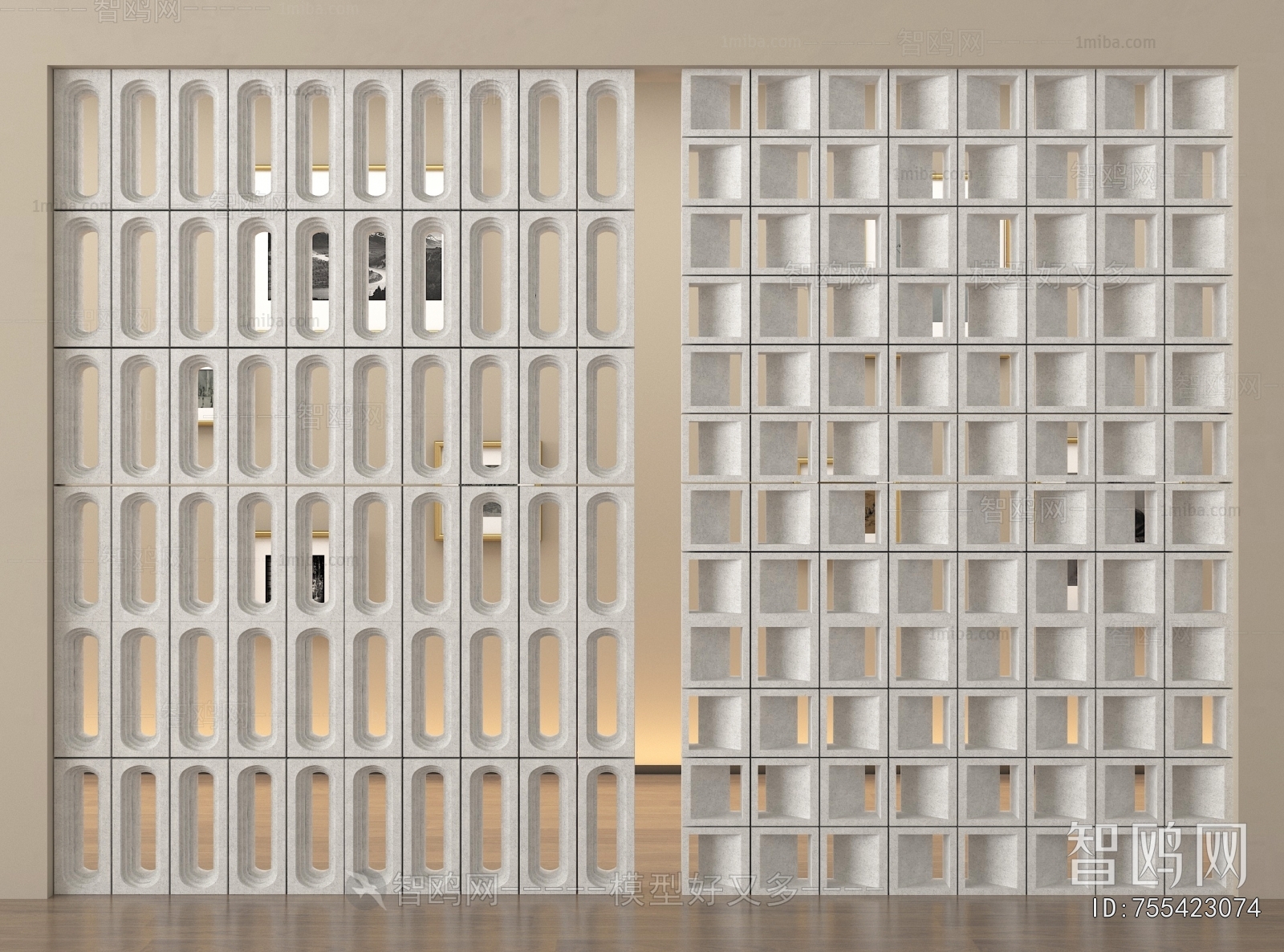 Modern Cement Brick Screen Partition