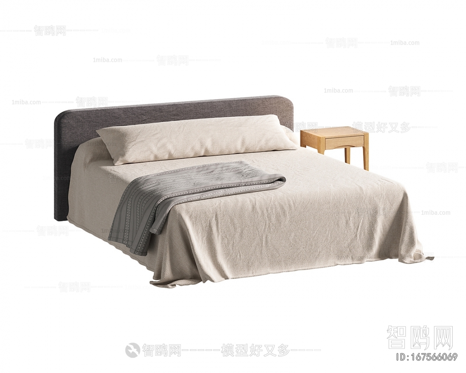 Nordic Style Double Bed