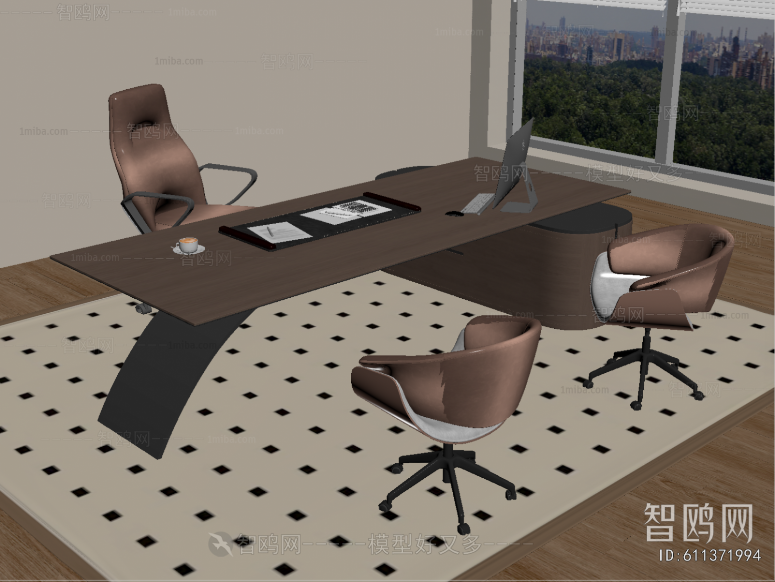 Modern Office Desk And Chair