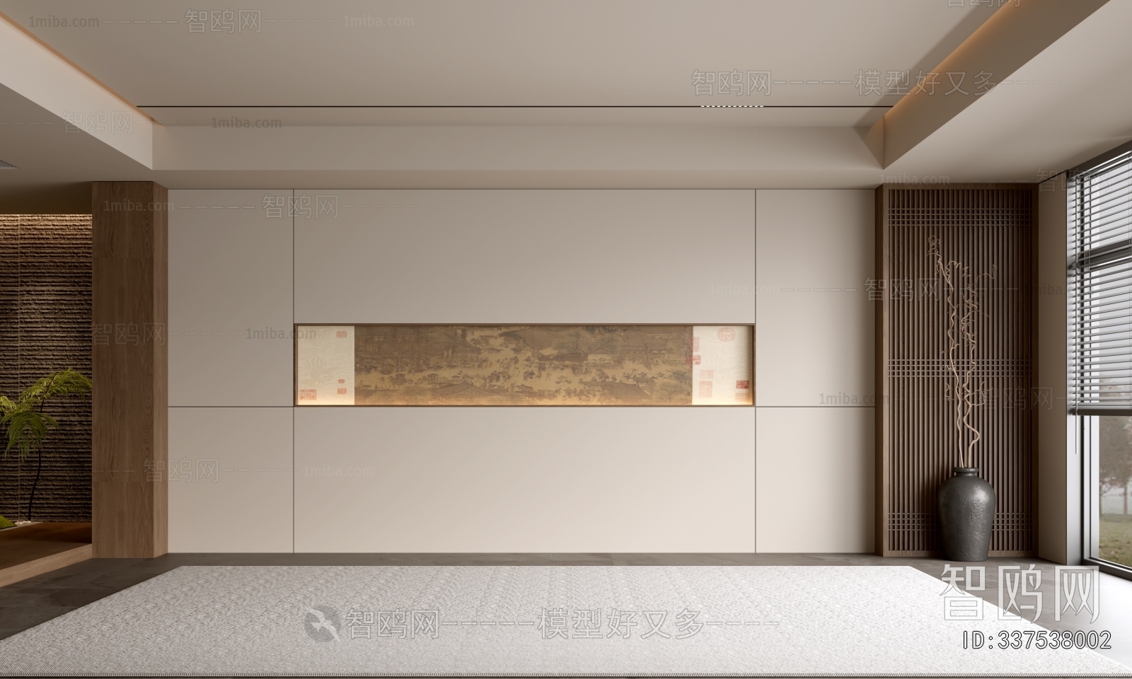 New Chinese Style TV Wall