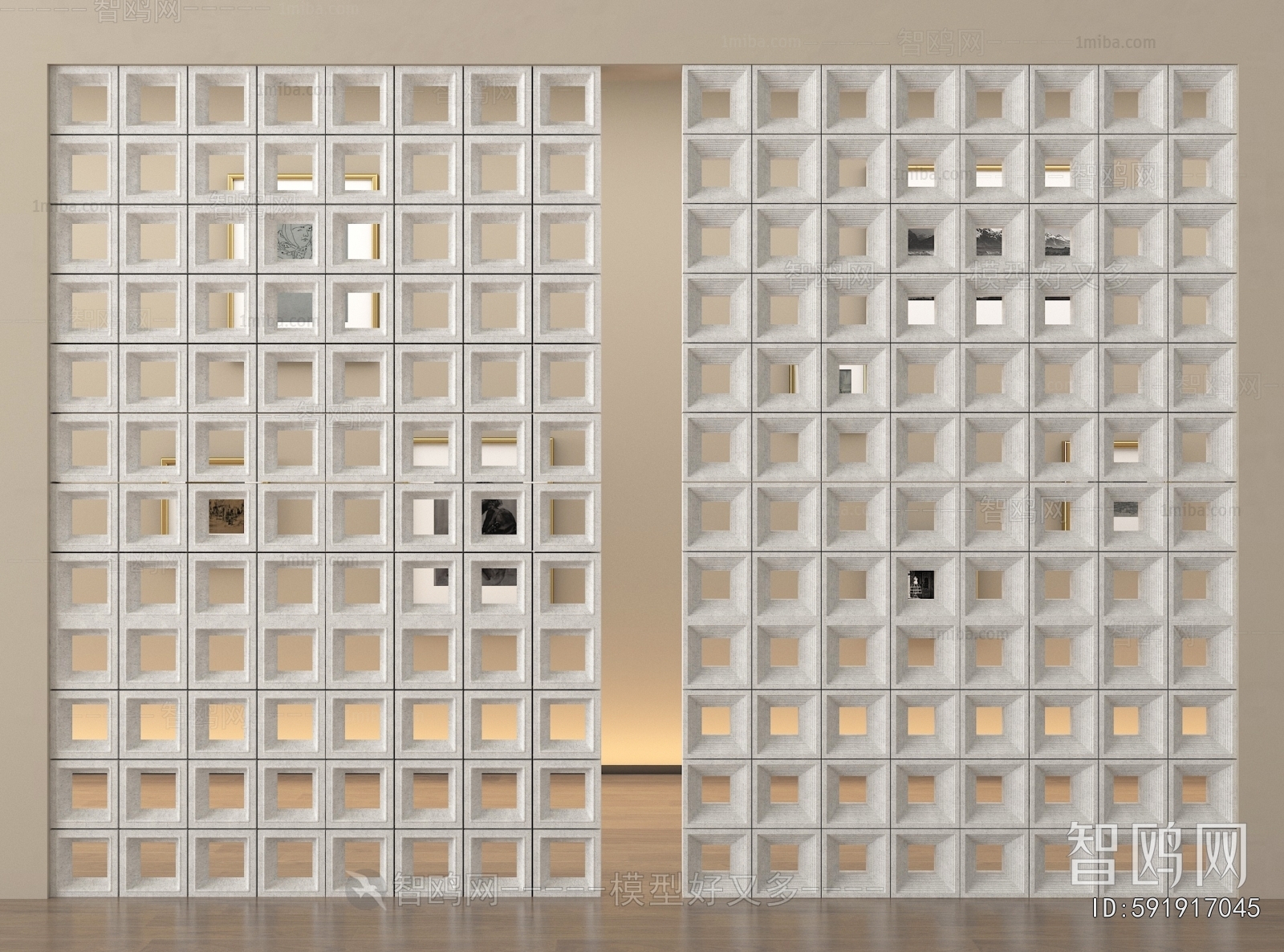 Modern Cement Brick Screen Partition