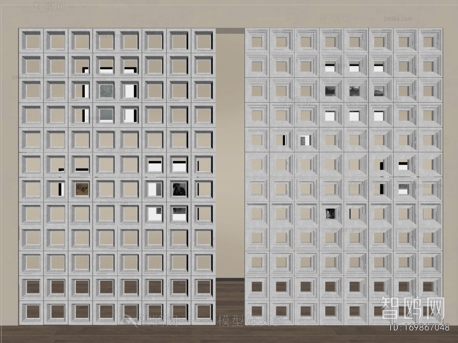Modern Cement Brick Screen Partition