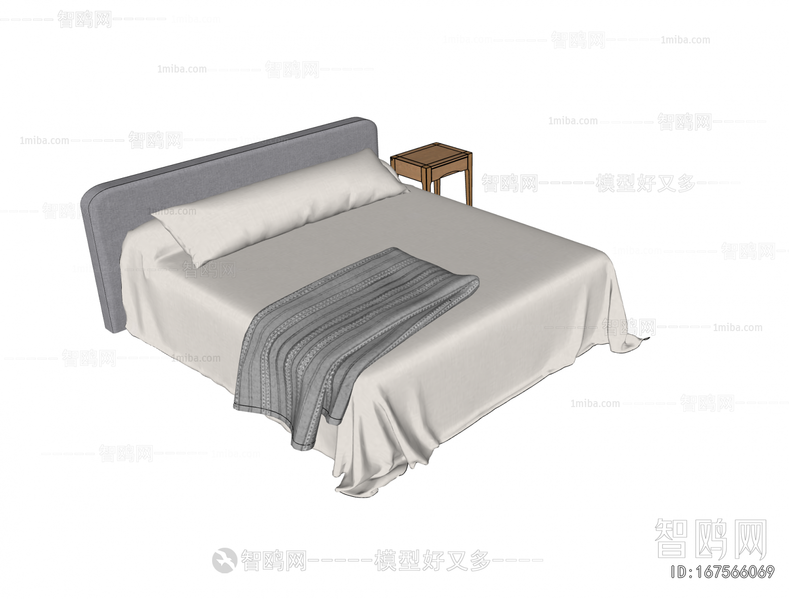 Nordic Style Double Bed