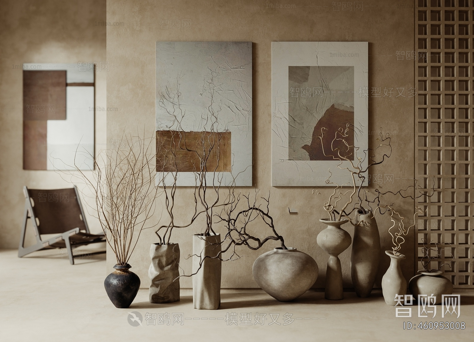 Wabi-sabi Style Dried Branch