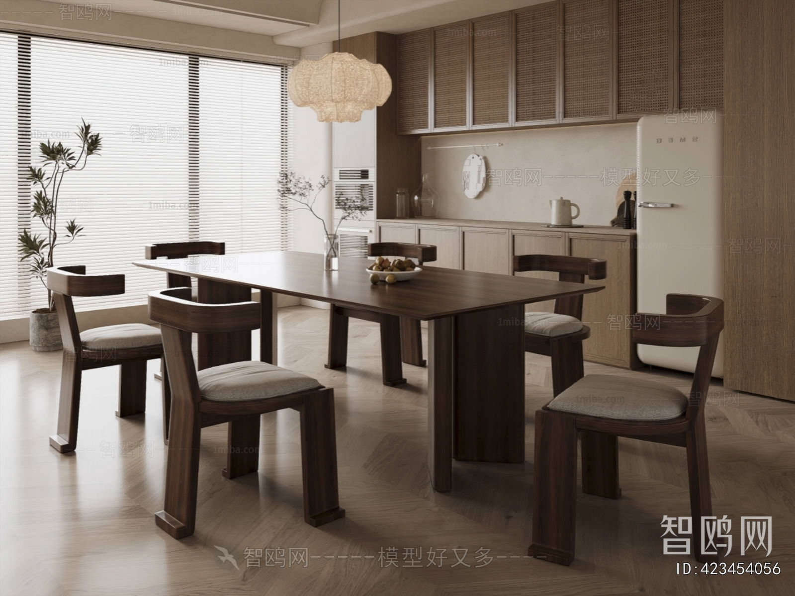 Wabi-sabi Style Dining Room