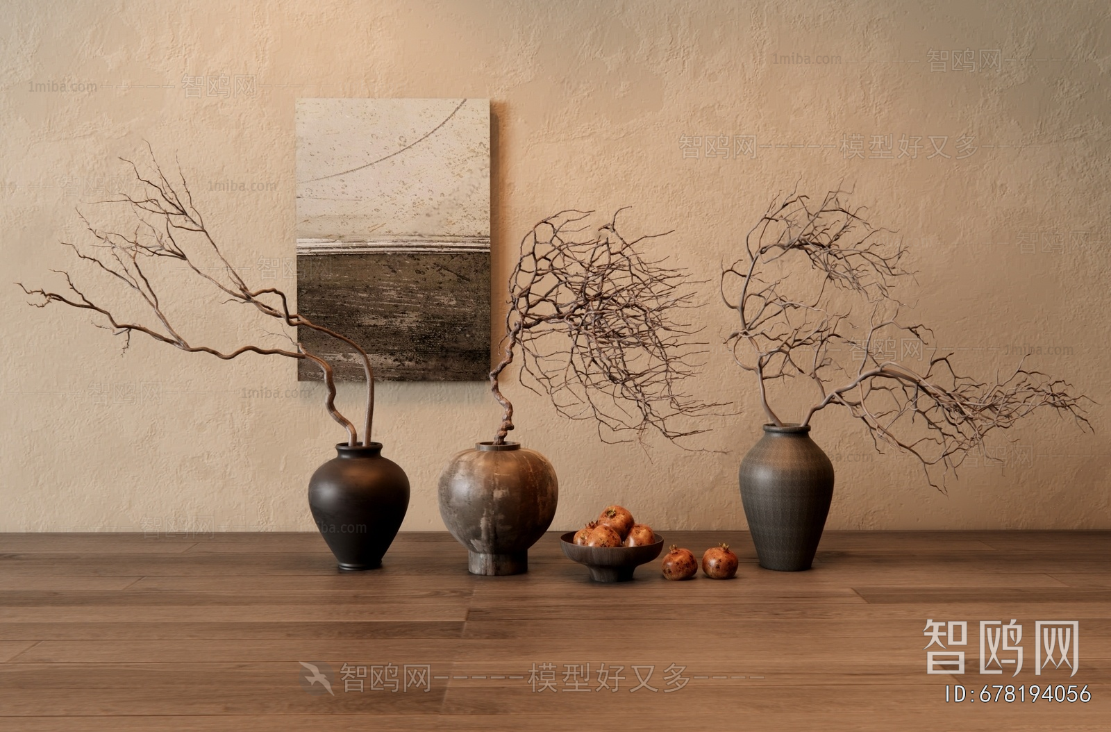 Wabi-sabi Style Dried Branch