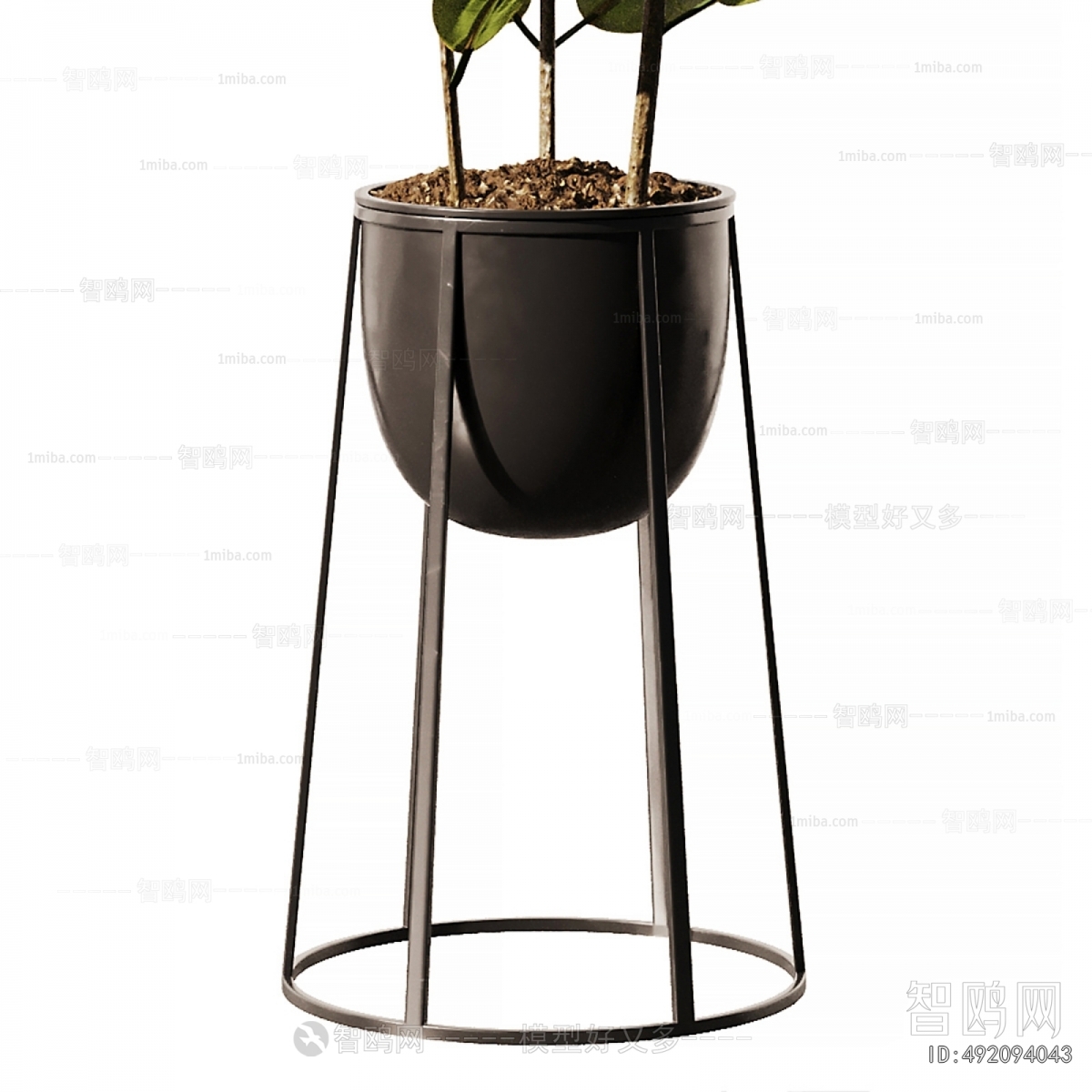 Modern Ground Green Plant Potted Plants