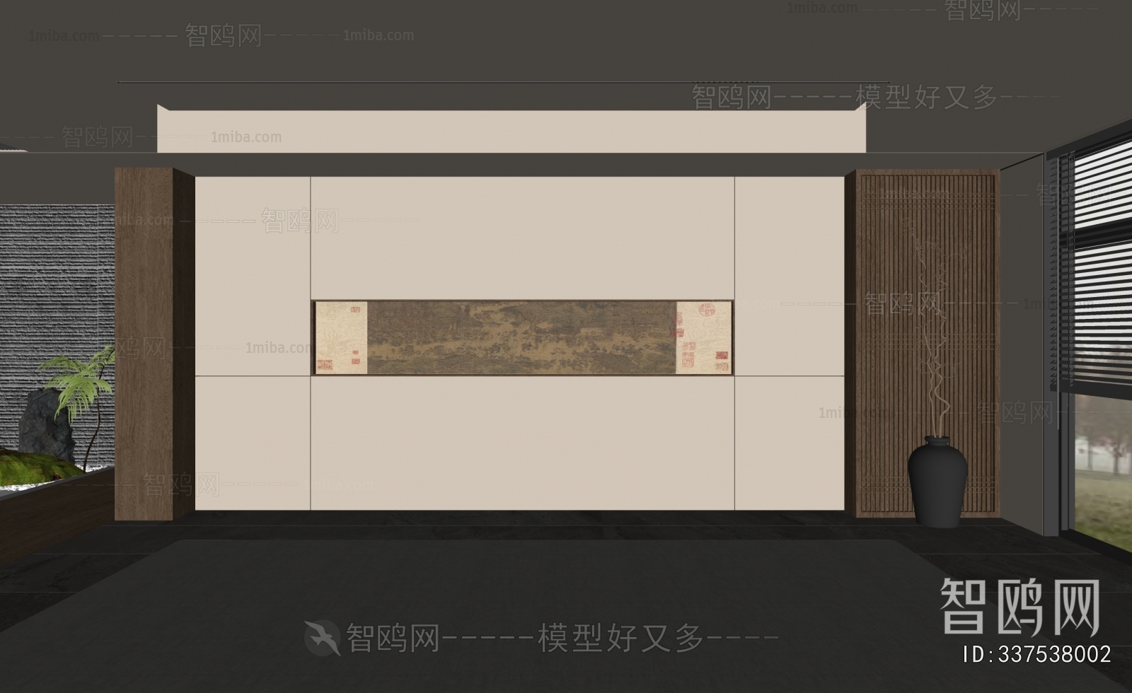 New Chinese Style TV Wall