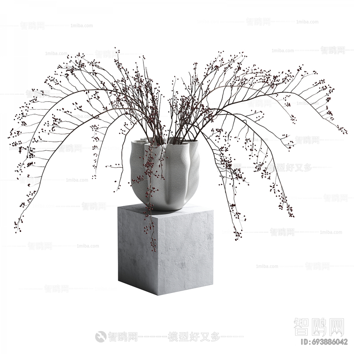 Wabi-sabi Style Dried Branch