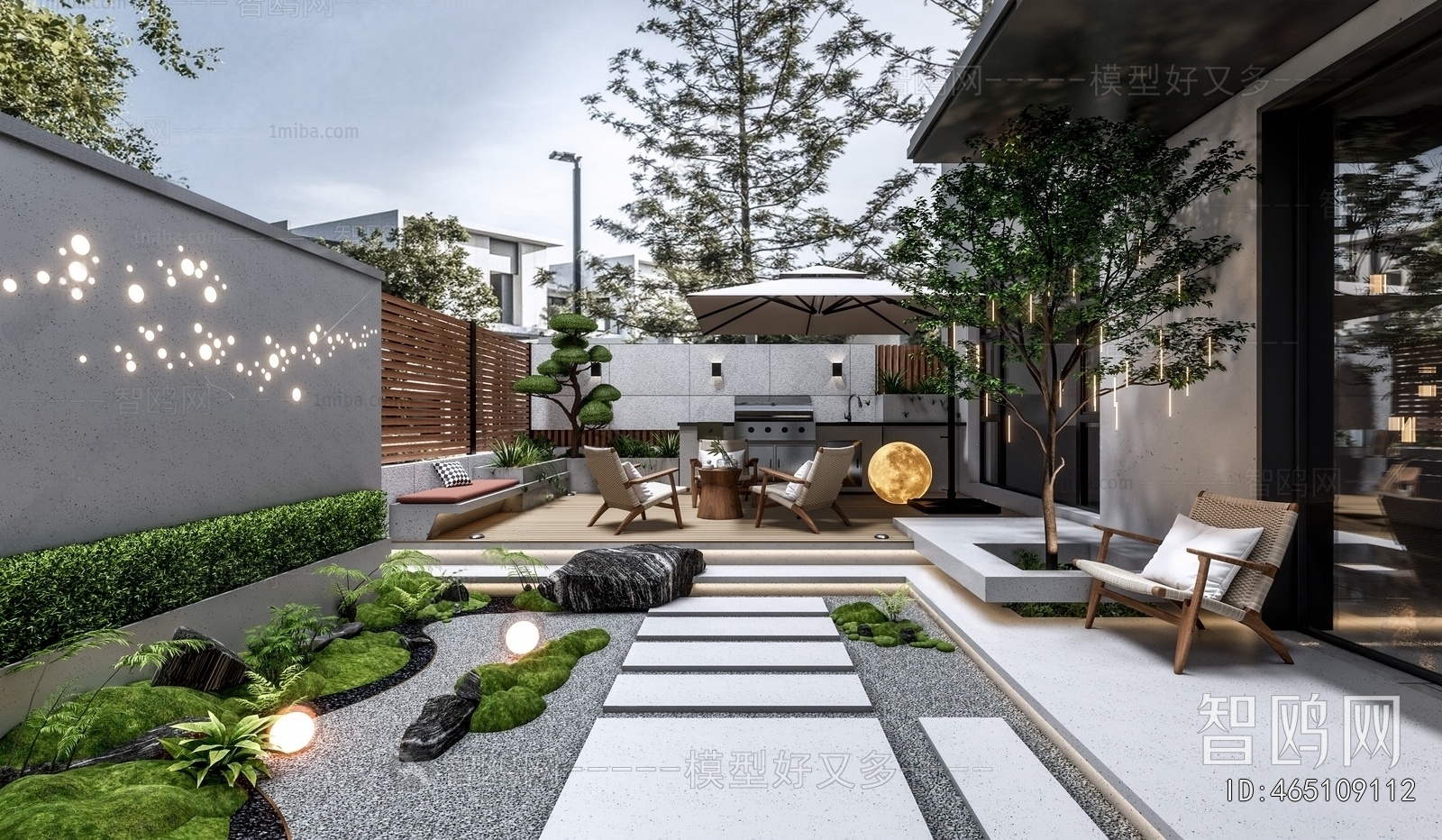 Modern Courtyard/landscape