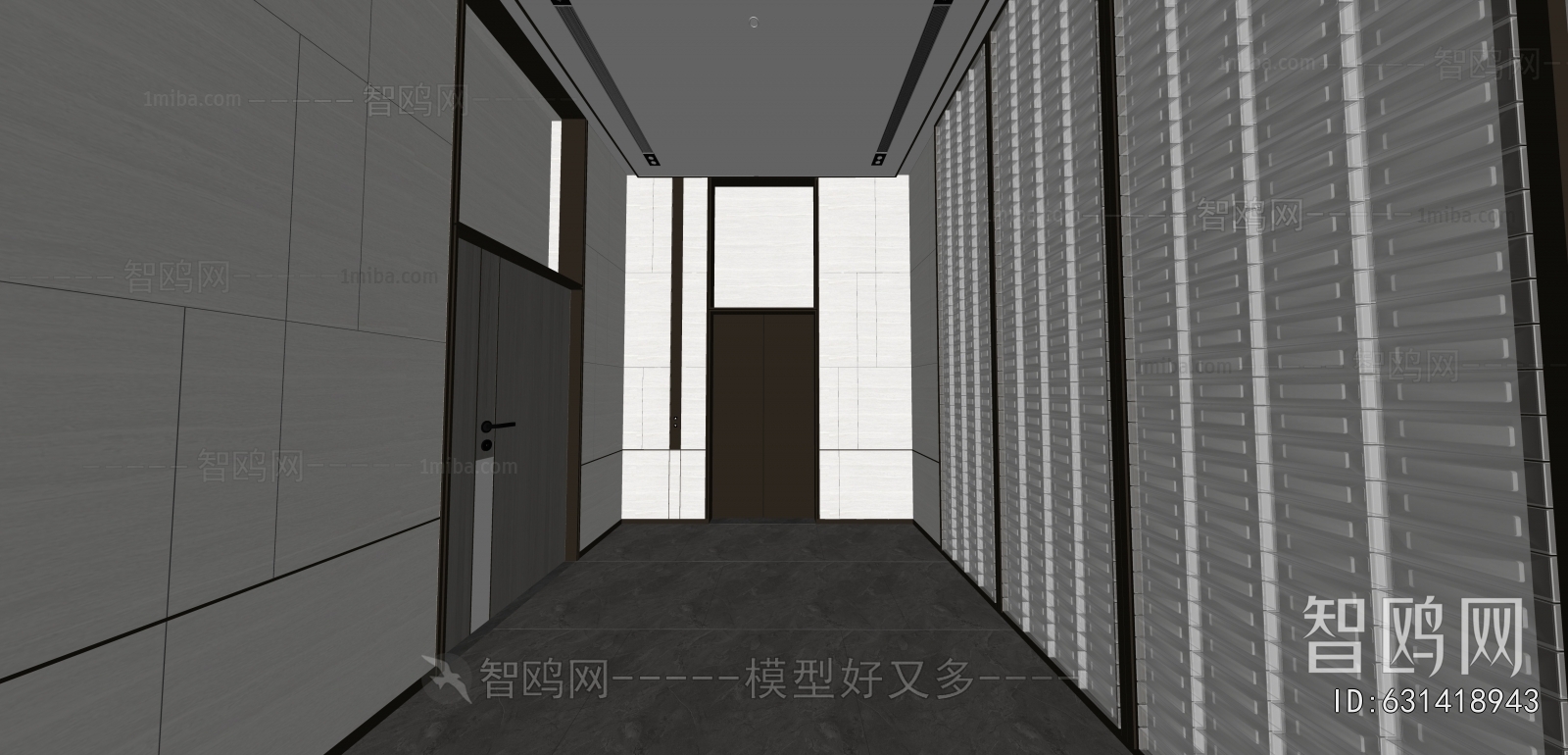 Modern Office Elevator Hall