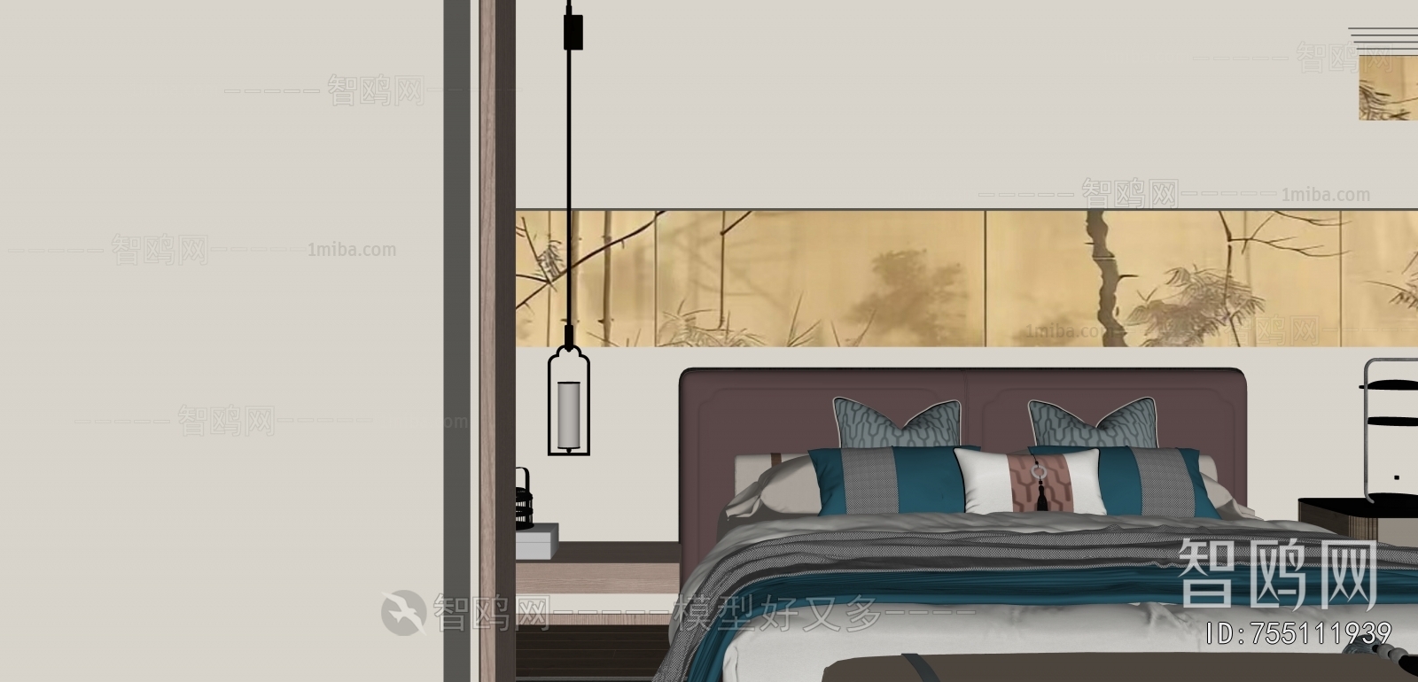 New Chinese Style Bedroom