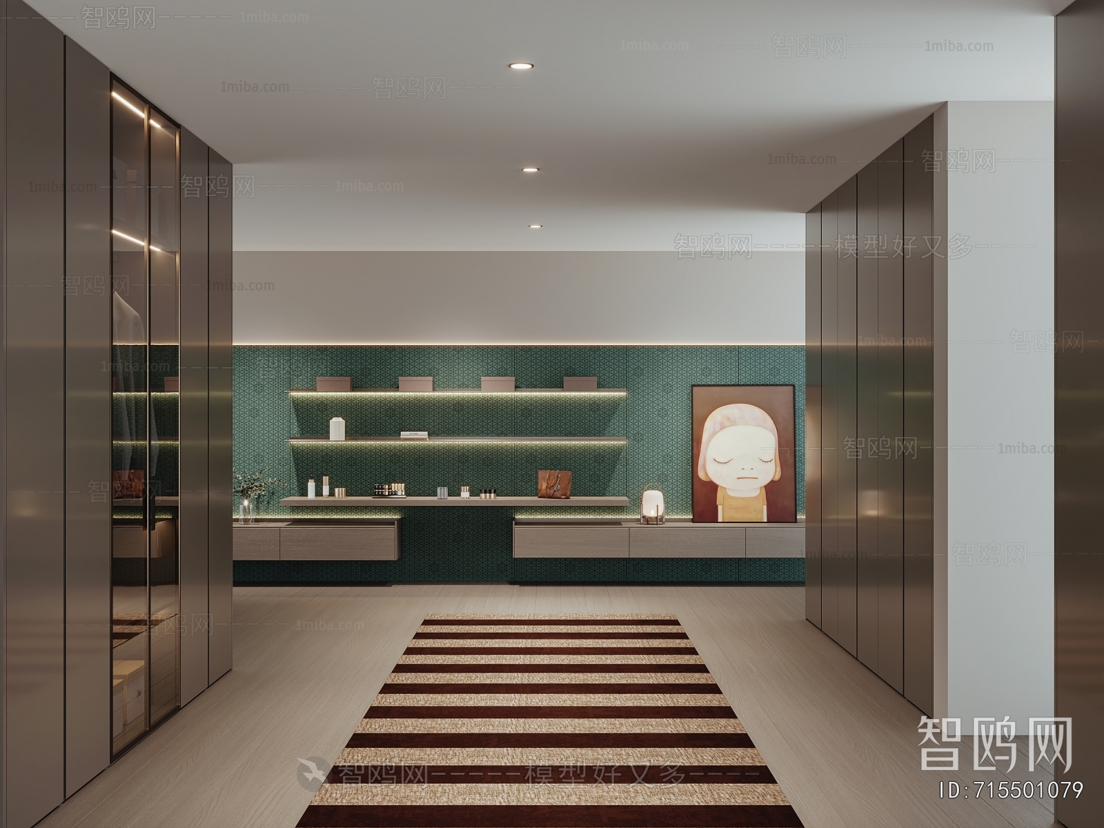 Modern Clothes Storage Area