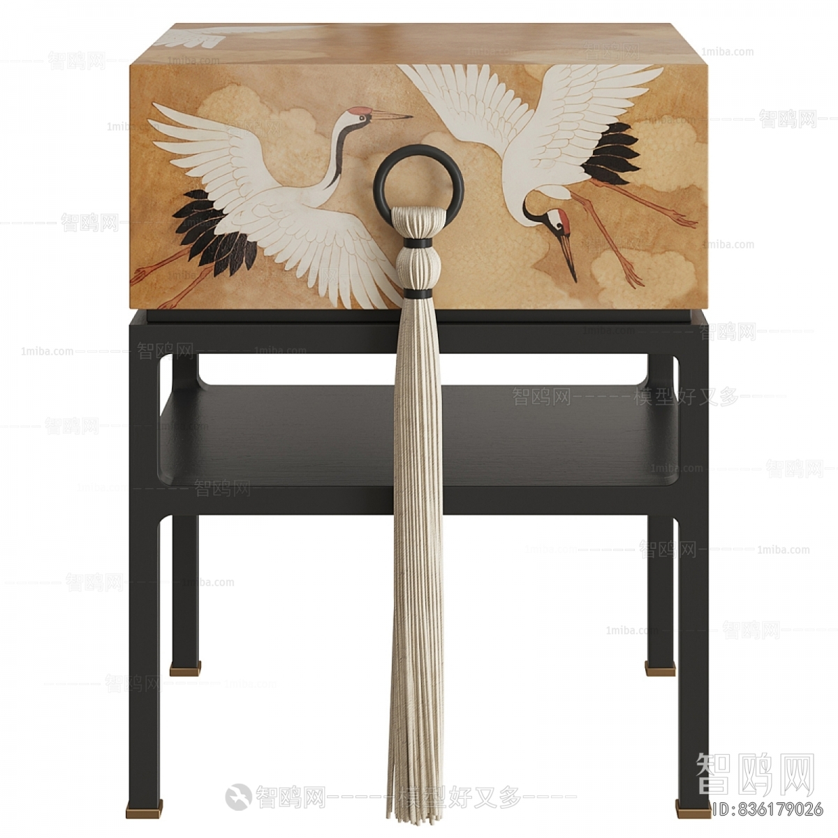 New Chinese Style Bedside Cupboard